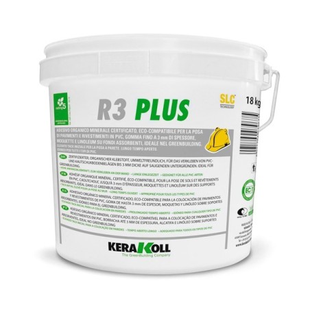 Adhesivo para moquetas, LVT, linóleo y gomas Kerakoll R3 Plus