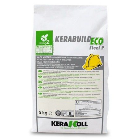 Mortero de reparación de armaduras Kerakoll Kerabuild Eco Steel P