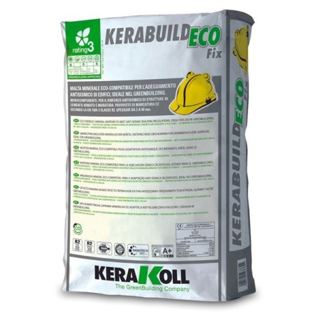 Mortero polímero de reparación de armaduras Kerabuild Eco Fix