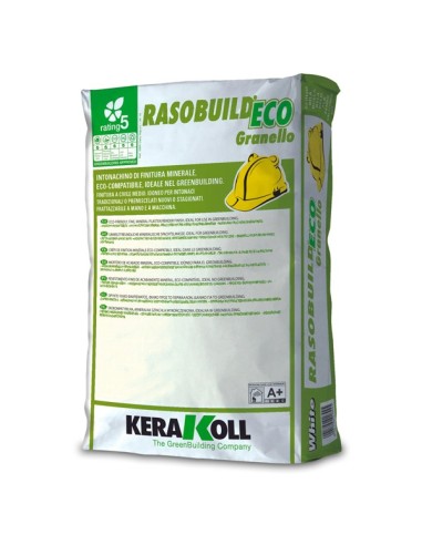 Rasobuild Eco Top Granello - Mortero de enlucido medio