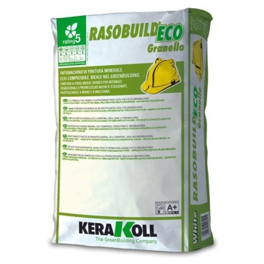 Mortero de enlucido de grano medio Rasobuild Eco Granello