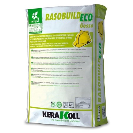 Mortero para eliminar gotele Rasobuild Eco Gesso