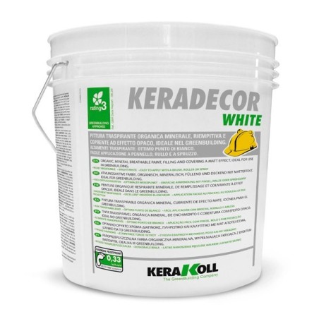 Pintura transpirable orgánicaKeradecor White