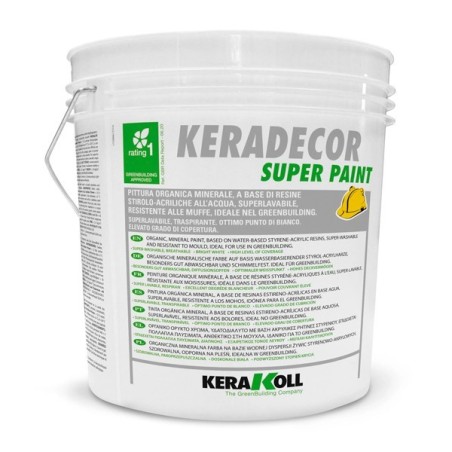 Pintura estireno-acrílica base agua Keradecor Super Paint
