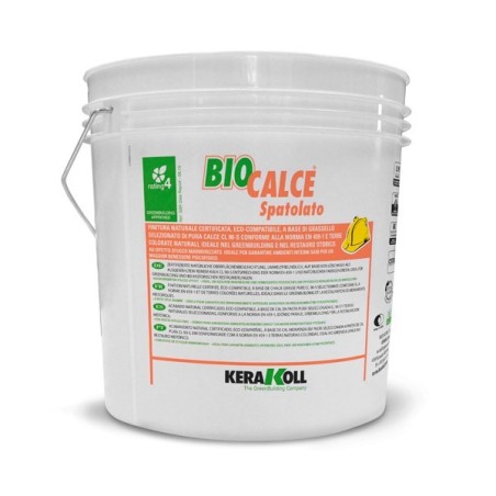Estuco fino de cal natural coloreado Biocalce Spatolato