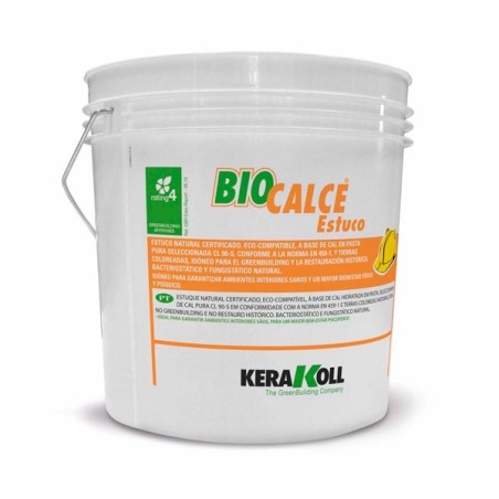 Estuco de cal natural coloreado Biocalce Estuco