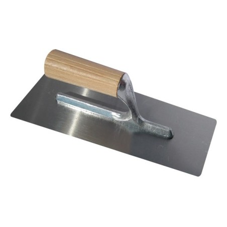 Llana Acero Inoxidable Brillante Biselada Esquina Redondeada 20x8 cm