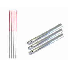 Palo de 140cm ECO Profesional aluminio 0.55mm ROJO - PAMEX