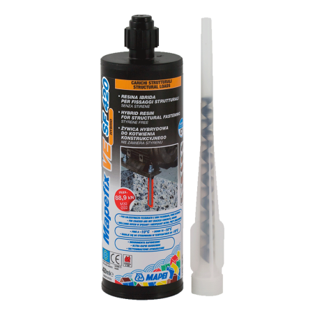 Resina de viniléster para anclajes Mapei MAPEFIX VE SF