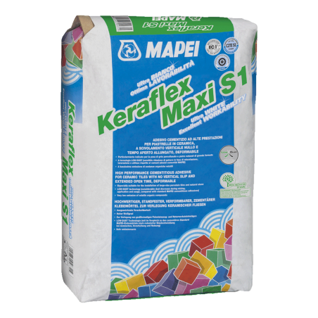 Adhesivo cementoso para gran formato Mapei KERAFLEX MAXI S1