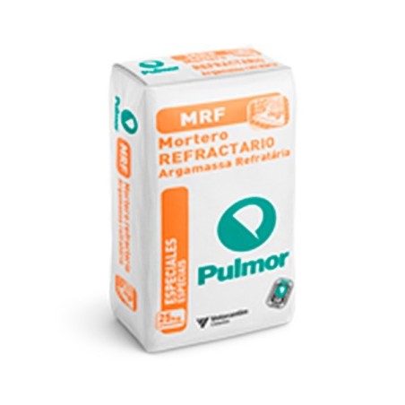 Mortero refractario gris resistente a altas temperaturas Pulmor MRF