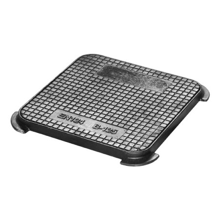 Tapa y marco para arqueta 280x280 en fundición dúctil - Clase B125