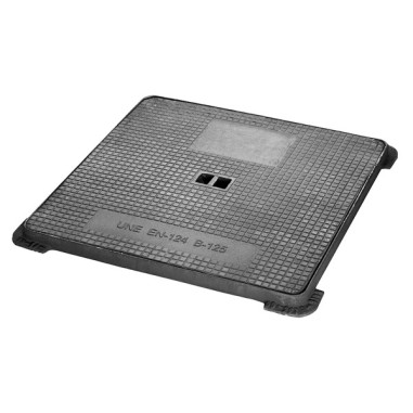 Tapa y marco para arqueta 500x500 en fundición dúctil - Clase B125