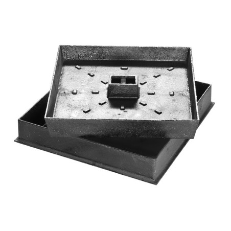 Tapas para arquetas en fundición dúctil rellenable B-125 peatonal