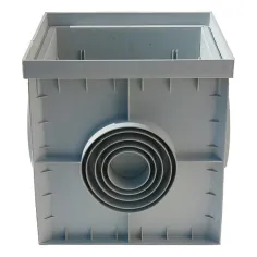 Arquetas prefabricadas de polipropileno o plástico de color gris