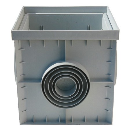 Arquetas prefabricadas de polipropileno o plástico de color gris