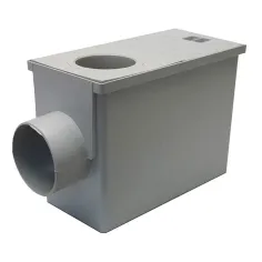 Arqueta de polipropileno cuadrada para aguas pluviales de 300x150 mm