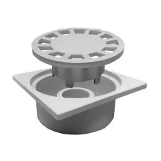 Sumidero sifónico de polipropileno con salida vertical