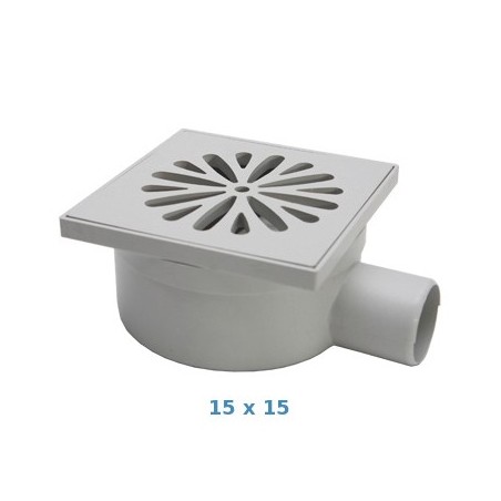 Sumidero sifónico de polipropileno con salida horizonal 