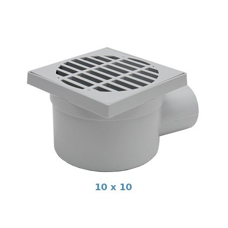 Sumidero sifónico de polipropileno con salida horizonal 