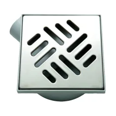 Sumidero sifónico polipropileno salida horizontal y rejilla inoxidable