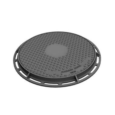 Tapa y marco diámetro 600 mm en fundición dúctil y resistencia 250Kn