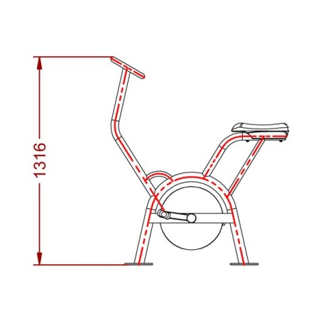 Juego parque urbano biosaludable Bicicleta