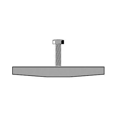 Fijación anclaje en aceroinoxidable para canal de 125 mm