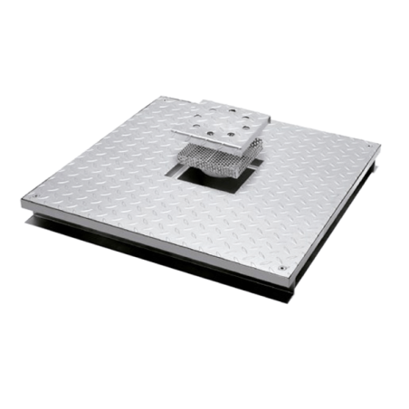 Tapa estanca en acero inoxidable lisa con sumidero - Normal