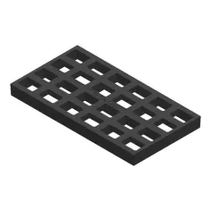 Rejilla de fundición dúctil 700x381 mm imbornal corta aguas Clase C-250