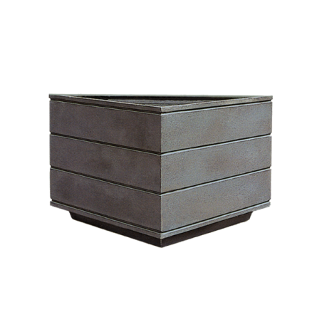 Jardinera de fundición gris triangular modelo Aqualata