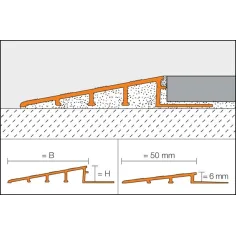 RENO-RAMP - Perfil de remate en rampa con ala 2