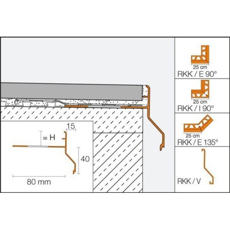 BARA-RKK - ángulo externo 90°