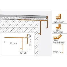 BARA-RAKE - ángulo externo 135° 2