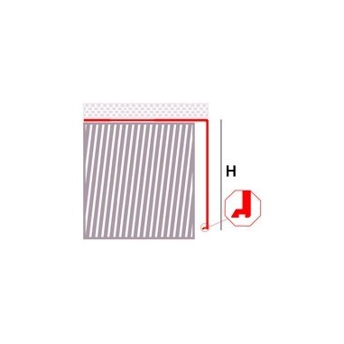 Novovierteaguas LX - Perfil vierteaguas de aluminio inclinado