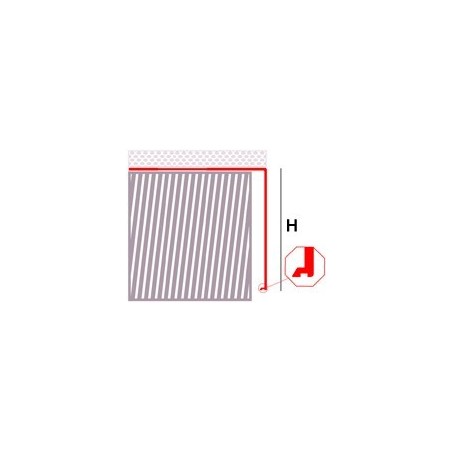 Novovierteaguas LX - Perfil vierteaguas de aluminio inclinado