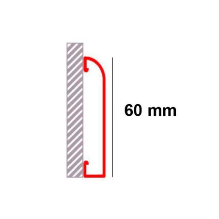 Novorodapie Inox - Tapa rodapié inoxidable