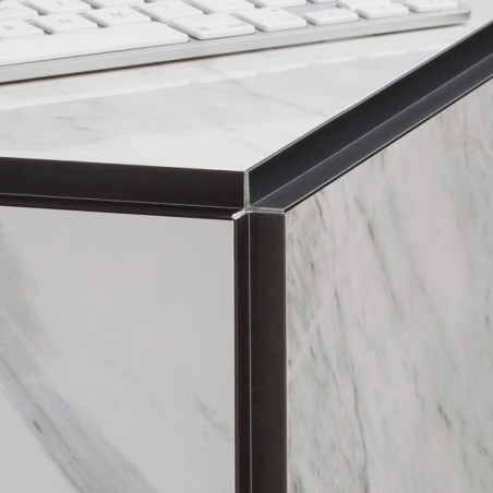 Novopilastra - Cantoneras de aluminio en ángulo recto - Croquis