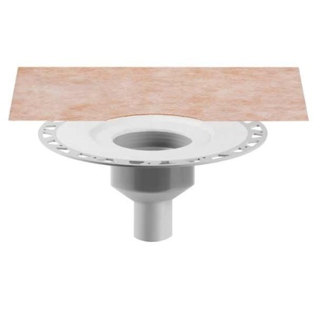 Cazoleta sumidero ducha salida vertical en exterior KERDI-DRAIN KDBV100