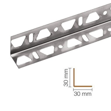 Perfil de acero inoxidable en forma de ángulo KERDI-BOARD-ZW