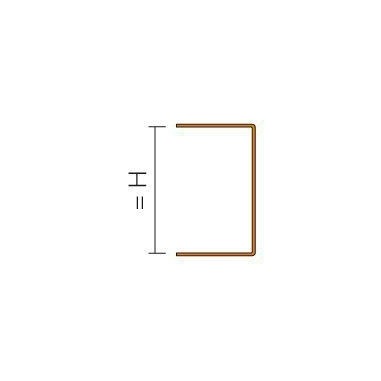 Perfil inoxidable en U con doble perforación modelo KERDI-BOARD-ZA