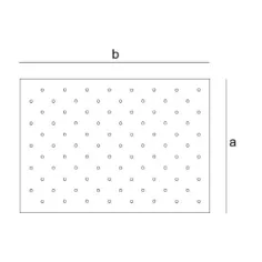 Novotop Access Acero - Plantilla para botón podotáctil