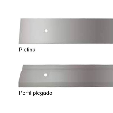 Perfil galvanizado para fijación de lámina impermeabilizante