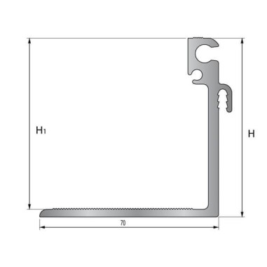 TTM1 soporte -  Junta de dilatación estructural de aluminio