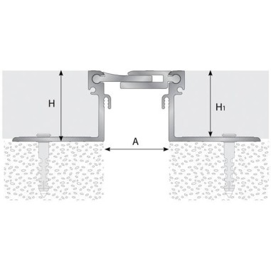 TTM1 -  Junta de dilatación estructural de aluminio