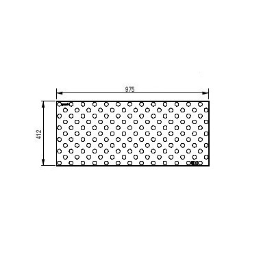 Dinalert DV10 TPU large - Placa podotáctil interior adhesiva