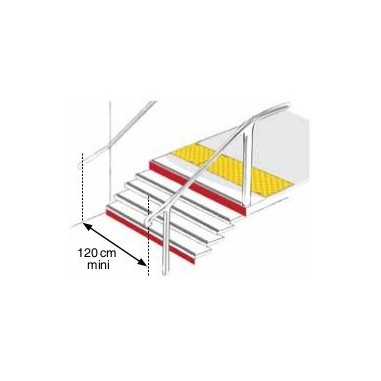 Dinalert DV10 TPU large - Placa podotáctil interior adhesiva