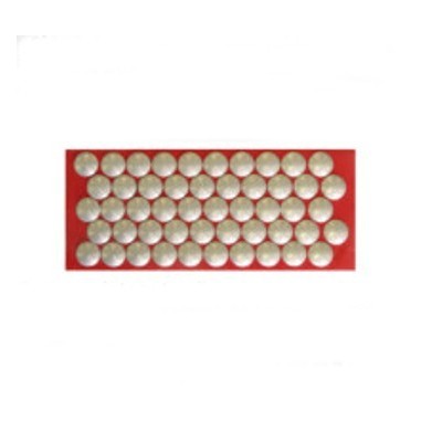 Dinaplot Aluminio - Botón podotáctil sobrepuesto con adhesivo