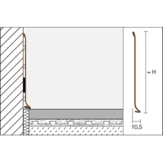 DESIGNBASE-SL-E - Perfil rodapié de acero inoxidable 2