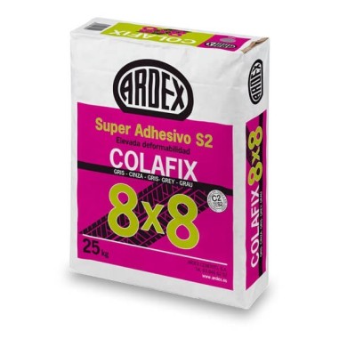 Cemento cola multiuso super flexible impermeabla ARDEX COLAFIX 8x8